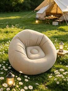 1pc Inflatable Slouchy Chair, Portable Foldable Slouchy Sofa With Soft Brush, No Assembly Required, Suitable For Indoor/Outdoor, Camping And Home Leisure Use - Camping Inflatable Sofa - View 21