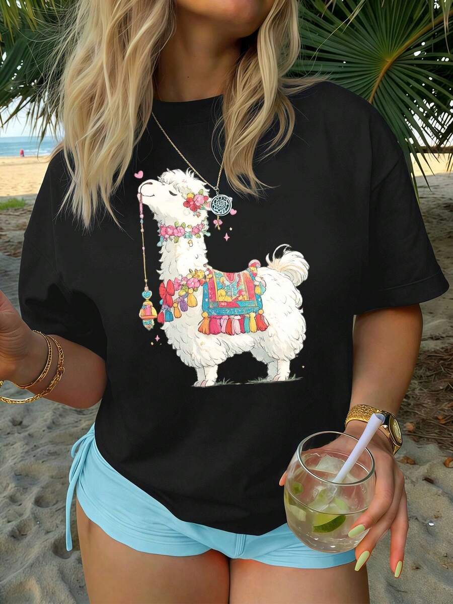 Women T-Shirts - Black - View 1