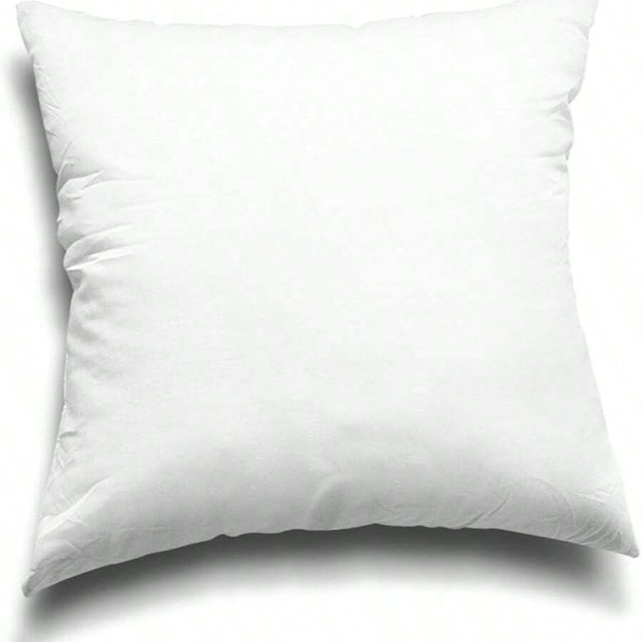 Premium White Polyester Down Alternative Cushion Inserts – Machine Washable Lightweight Pillow Inserts Available In 1/2/4/6/8 Packs, Multiple Sizes 12*20in 18in 20in 22in For Sofa Couch Pillowcase Filling - 1PC - 查看 1