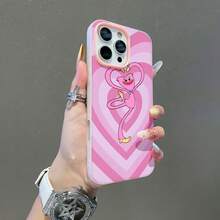 Pink Huggy Wuggy ama los corazones rosasfunda de teléfono Fundas compatibles con ,Apple,VIVO,OPPO,,, y Honor.Fabricadas en silicona TPU,ofrecen protección contra golpes y caídas. - Rosa - Ver 5