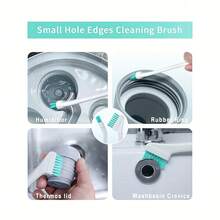 1/8/10/18/28pcs Household Gap Cleaning Brush, Detail Tiny Scrub Cleaner Brush For Small Space Gaps Corner, Crevice Cleaning Tool Set For Window Groove, Track, Humidifier, Car, Bottle, Keyboard - One Size Fits All - View 9