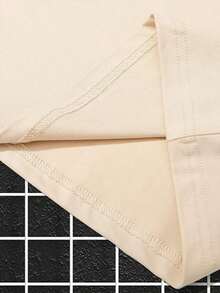 Manfinity  Camiseta De Hombro Caído Con Diseño Oversized Para Hombres - Caqui 2 - Ver 6