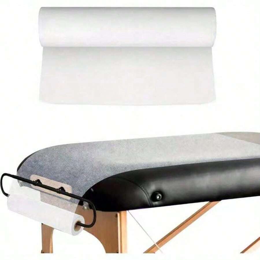 50/100 pièces Draps de lit en tissu non tissé jetables, perforés pour déchirer, respirants, conviennent pour les lits de massage, les salons de beauté - Multicolore - Voir 1