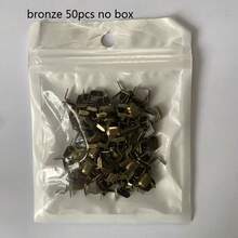 50pcs Belt Loop Prong Rivets,Metal 2-Prong Connecting Studs For Leather Belts, Bag Straps, DIY Craft Repair Accessories, Multi-Color Options - Photo Color - View 7