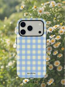 GIIPPA 这款手机壳采用米黄色底色，饰以浅蓝色格子图案，适用于 17 Pro Max，也兼容16 Pro Max、15 Pro Max和14 Pro Max。韩式时尚趣味设计，兼容 11/12/13/14/15/16 Pro Max Plus。优雅的设计男女皆宜，是圣诞节、情人节、复活节、婚礼季和生日送给女友的理想礼物。 - 彩色 - 查看 7