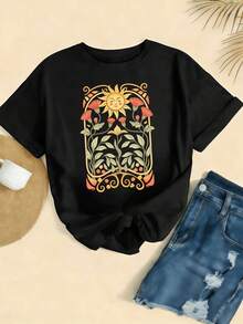 Women T-Shirts - Black - View 2