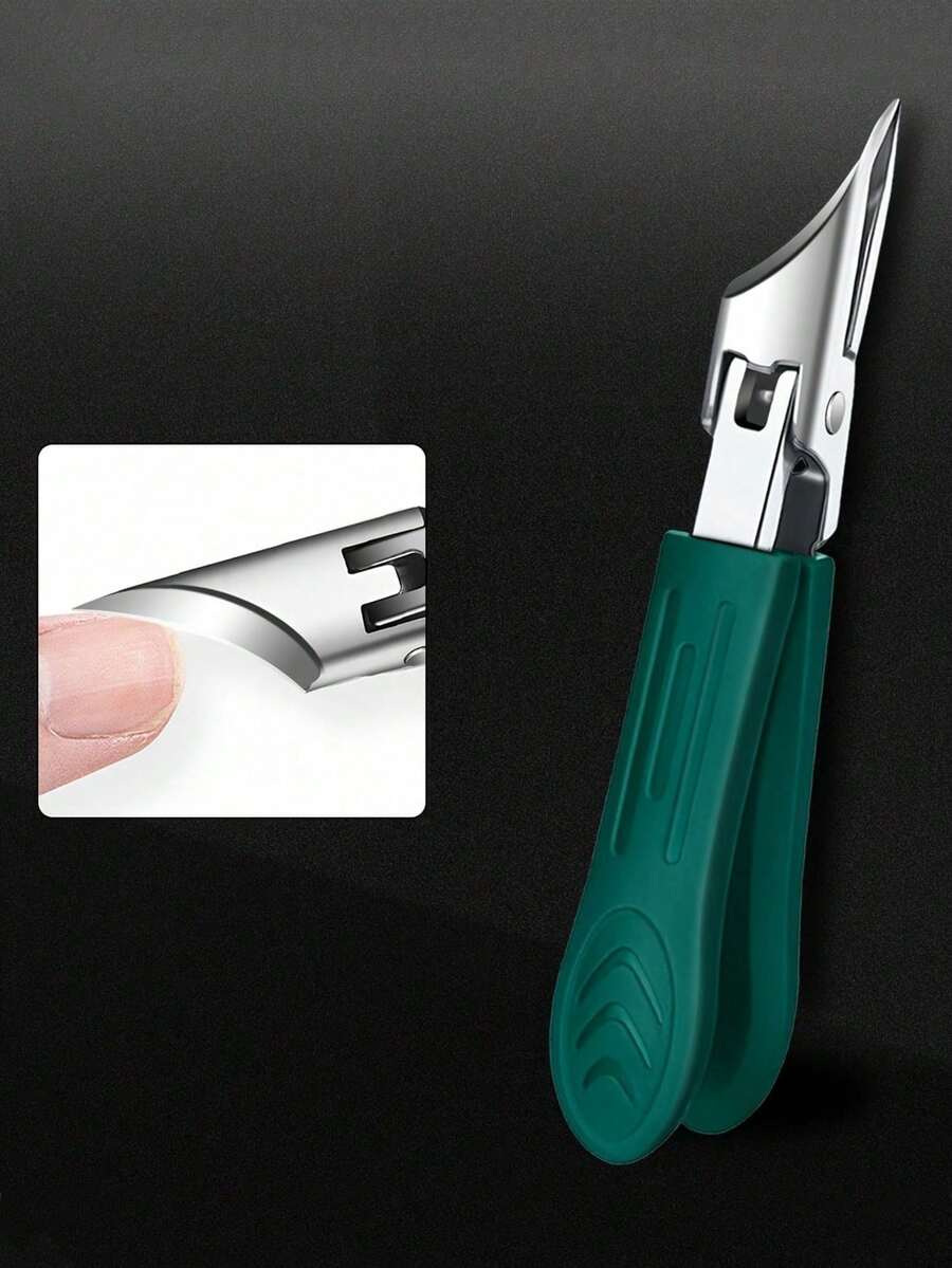 Schwarzes Edelstahl Nagelpflege Werkzeug Set - Nagelknipser, Nagelschere, Nagelfeile - mit Nagelknipser - klassischer schwarzer Griff, geeignet für Männer, Frauen und Senioren - mehrfarbig - Übersicht 1