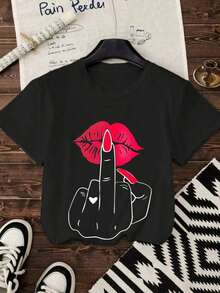 Women T-Shirts - Black - View 9