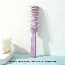 NEFOUME 19.5厘米宽空心背部按摩梳，舒适防滑手柄，打造蓬松发型，适合家庭或沙龙使用。 - 黑色 - 查看 11