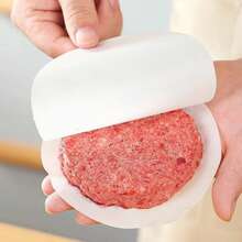 50/150 tờ giấy nướng bánh hamburger chống dính, kích thước 4,72 inch (khoảng 12cm), dễ tách rời, có thể đông lạnh và nướng, thích hợp để ép bánh hamburger, nướng bánh ngọt và bánh pie. - Nhiều màu - Xem 5