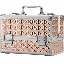 Makeup Case Make Up Box Cosmetic Case Large Makeup Organiser Box With Lockable Large Vanity Case - Rose Gold - View 1