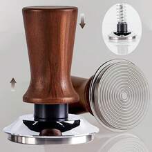 51mm/58mm Máquina de café expreso manual italiana, Prensador de café ajustable y preciso, Base ondulada de acero inoxidable, Máquina de café expreso manual italiana autonivelante, Accesorios de café expreso italiano - Multicolor - Ver 3
