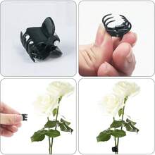 100/50/20/10/1 件套园艺植物夹，塑料温室固定夹，兰花绑带，攀援植物和花卉支架 - 固定夾 - 查看 9