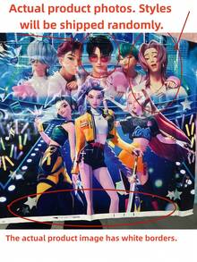 1pc Disposable Party Tablecloth, PE Waterproof And Oil-Proof Table Cover (Random Style) - Multicolor - View 5