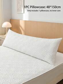 1 Set Couple Pillowcase, 3-Layer Protective Quilted Waterproof Pillow Protector, Anti-Saliva, Anti-Oil Stain & Anti-Dust, Extends Pillow Life, Suitable For Pet Owners, Washable & Reusable, Machine Washable, Soft & Breathable, Bedding Accessories For Home, Hotel, Dorm - White - View 15