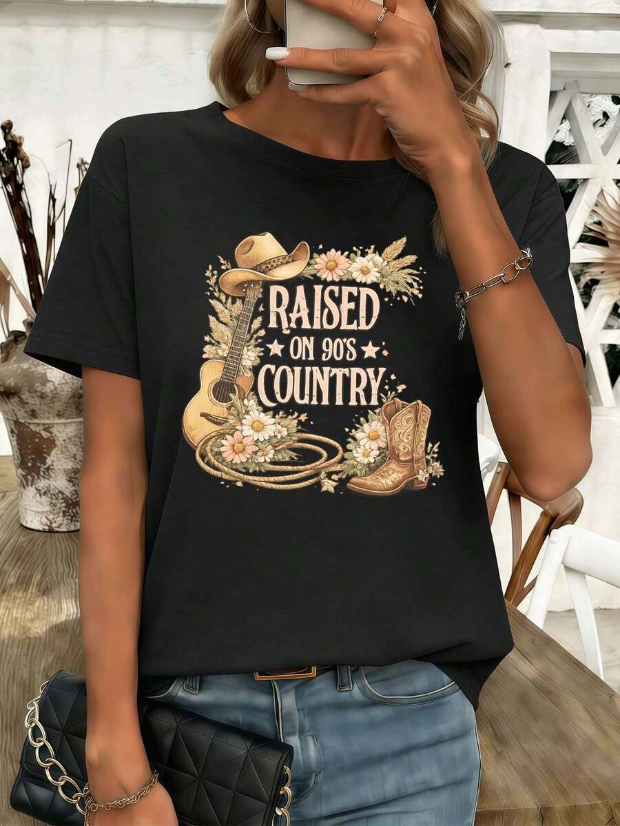 Women T-Shirts - Black - View 1