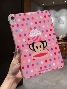 官方授权 Paul Frank 透明平板电脑保护套，饰有猴子蛋糕和波点图案，适用于 Air2、9.7 英寸（2018 款）、Air 10.5 英寸（2019 款）、Pro 11 英寸（2020 款）、Pro 12.9 英寸（2018 款）和 Air 10.9 英寸（2020 款）平板电脑，是节日礼物、通勤必备的时尚保护套。 - 彩色 - 查看 2