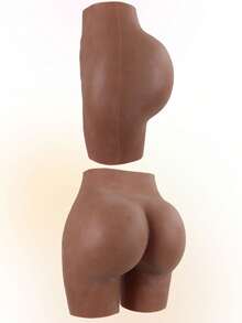 Silicone Shorts, Sculptural Backside, Inspired By The Silent Art Of Shaping - Brown - View 5