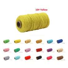 2mm 100m Cotton Rope Cotton Thread, Suitable For Handmade Knitting, Knitting Crafts, Crochet Handmade, Bohemian Decor, Twisted Braided Rope, Handmade Bow Gift Packaging Material, Wedding Decoration, Handmade Gifts, String Lights, Plant Hanging Baskets - 2mm - View 12