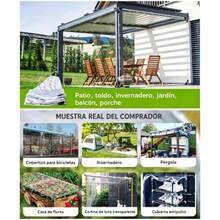 Waterproof Transparent Tarpaulin 6*3m High Quality PVC Outdoor - White - View 2