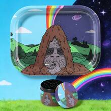 OFFPUFF 2 Pieces Sasquatch Rolling Tray With A Matching Grinder Sets - Multicolor - View 13