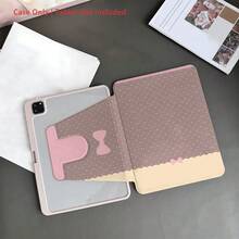 1 chiếc ốp lưng máy tính bảng xoay 360° họa tiết chấm bi màu nâu nhạt có nơ, kèm ngăn đựng bút, tương thích với iPad 11 (A16 2038), Oppo Pad, Matepad, Vivo Pad, Honor Pad, Xiaoxin Pad. - Nhiều màu - Xem 4