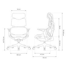 Ergonomic Gaming Chair Elements Vector Black And Purple Mesh Nr17 Synthetic Leather - 黑色 - 查看 6