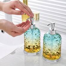 1 bình đựng xà phòng sang trọng kiểu ombre, dung tích 400/600ml, có vòi bơm bằng nhựa, thích hợp cho phòng tắm và nhà bếp. - Chai phân phối màu chuyển sắc - Xem 3