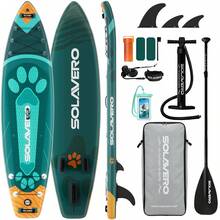 323/350cm Inflatable SUP Board With Accessories, 3 Removable Fins & Adjustable Paddle | Non-Slip Adult Paddle Board In Various Designs For All Water Activities - Pet - View 3