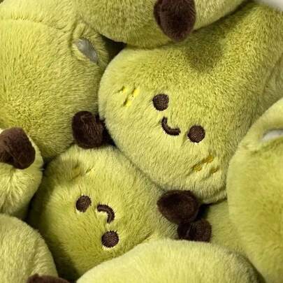 1 Móc khóa hình quả lê xanh Csquishyute, Móc khóa hình quả lê nhồi bông Kawaii, Mặt dây chuyền hình quả lê mini mềm mại, Phụ kiện trang trí túi hình quả lê thẩm mỹ, Đồ chơi nhồi bông hình trái cây dễ thương