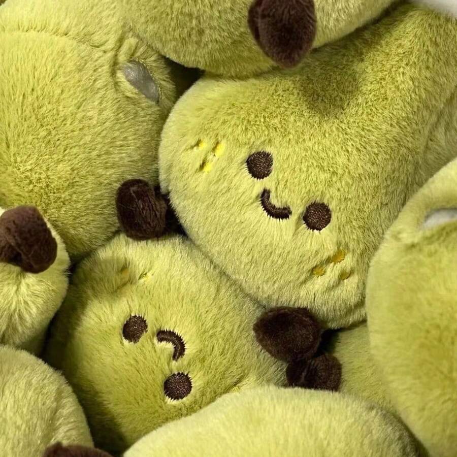 1 Móc khóa hình quả lê xanh Csquishyute, Móc khóa hình quả lê nhồi bông Kawaii, Mặt dây chuyền hình quả lê mini mềm mại, Phụ kiện trang trí túi hình quả lê thẩm mỹ, Đồ chơi nhồi bông hình trái cây dễ thương