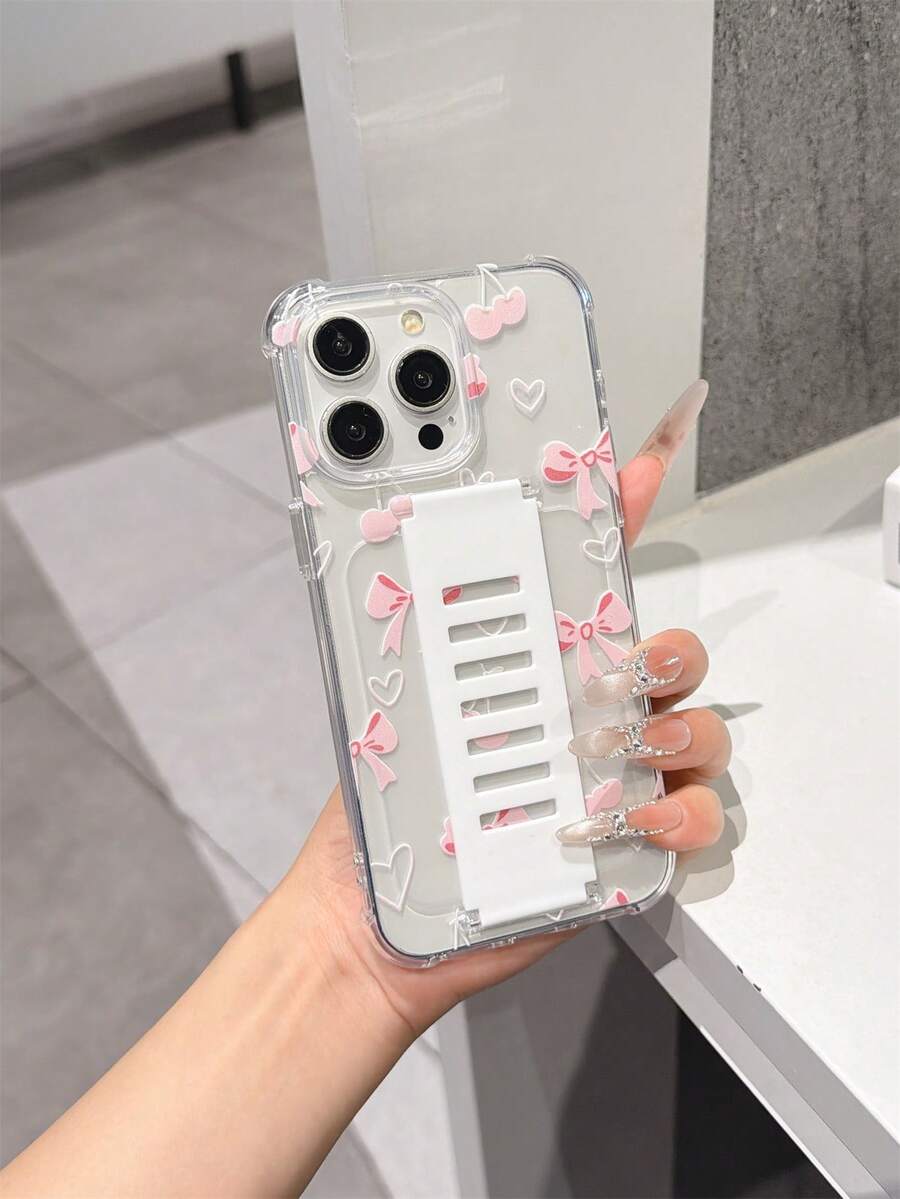 1 ốp lưng TPU mềm trong suốt kèm dây đeo cổ tay silicon, in họa tiết bướm, trái tim, hoa anh đào bằng công nghệ UV, chống sốc cho iPhone 7/8/7 Plus/8 Plus/X/XS/XR/XS Max/11/11 Pro/11 Pro Max/12/12 Pro/12 Pro Max/12 Mini/13/13 Pro/13 Pro Max/13 Mini/14/14 Pro/14 Pro Max/14 Plus/15/15 Pro/15 Pro Max/15 Plus - Nhiều màu - Xem 1