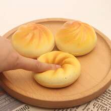 1pc Latest Squishy Stress Relief Toy, Super Soft Slow Rebound Squeeze Toy, Scented Foam Bread/Bun Shaped Squishy, High-Quality Squishy, Great Gift For Birthday, Christmas, New Year, Valentine's Day, Halloween - Multicolor - View 7