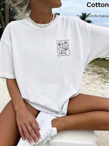Women T-Shirts - White-1 - View 2