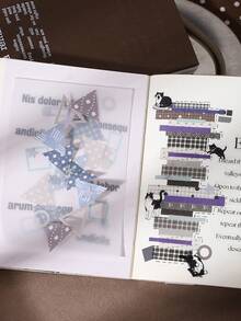 1包20入極簡基礎波點幾何貼紙 DIY 剪貼簿拼貼裝飾 相簿卡片文具用品 - 編織甜夢 - 查看 7