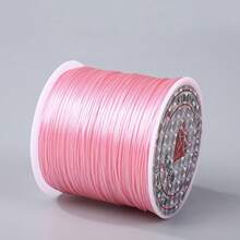 50m Colorful Flat Elastic Line, 0.8mm Bracelet Cord, Beading String For Jewelry Making, Crystal DIY Stretch Cord, Necklace And Various DIY Jewelry - Multicolor - View 37