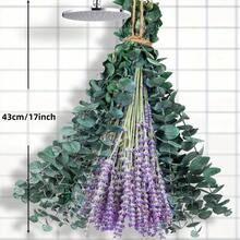 575 Pcs 17" Natural Dried Eucalyptus & Lavender Bundle, Boho Wedding Shower Decor, Bathroom Essentials, Dried Flowers For Summer Home Decor, Graduation Housewarming Gift - 5 Bundles (575Pcs) - View 4