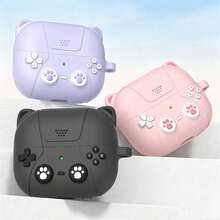 Galaxy Buds 3/3 Pro 3D卡通猫硅胶保护套 - 黑色 - 查看 2