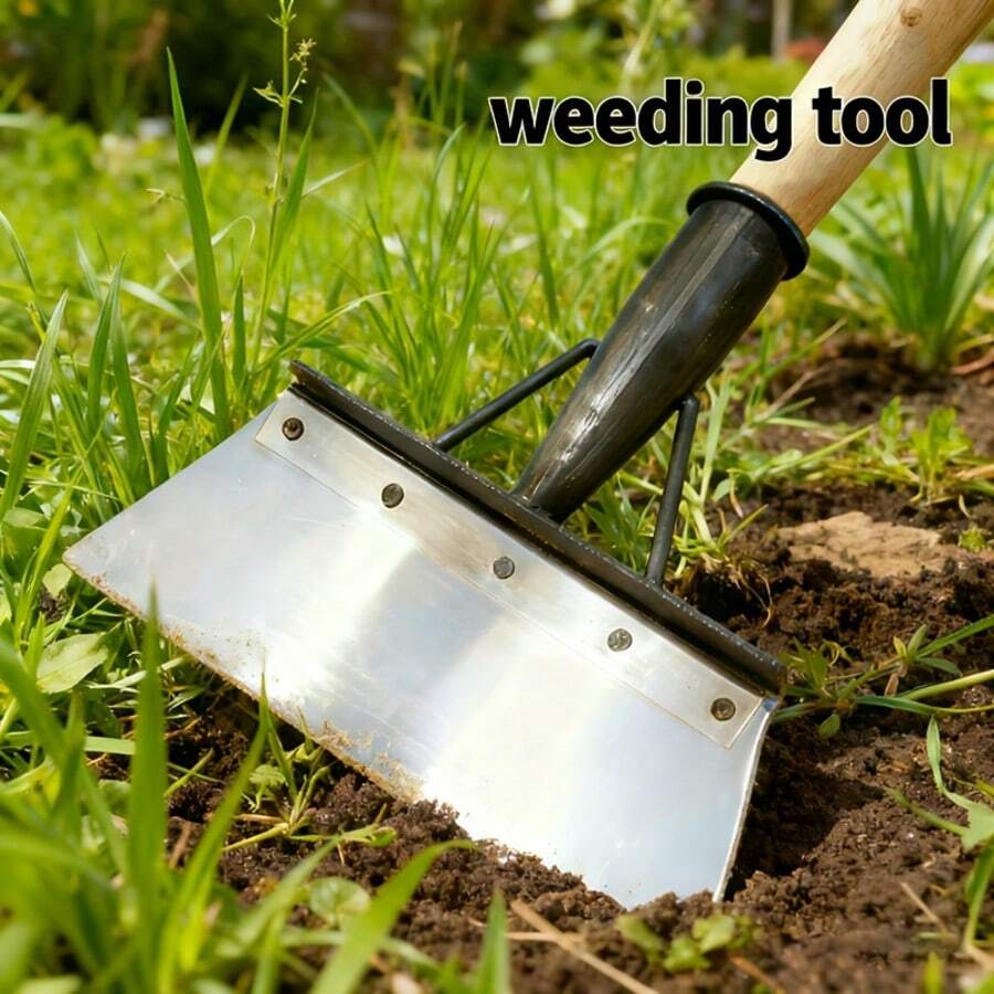 Stainless Steel Garden Shovel - Multi-Functional Shovel, Lawn Edge Rake, Mowing And Landscaping, Outdoor Weeding, Snow And Moss Removal, Suitable For Sidewalk And Ice Cleaning, Snow Shovel, Efficient Weeding, Durable Garden Tool, Handle Not Included.