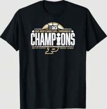 Purdue Boilermakers Men's Basketball Big Ten Champs 2026 T-Shirt - Black - View 1