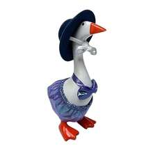 Summer Desk Goose Outfits Bikini Swimsuit With Swim Ring And Hat Set For 7 Inches Mini Desktop Goose Statue - Purple 7-inch - View 6