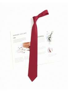 1/2 chiếc cà vạt unisex kẻ sọc trơn cổ điển, với thiết kế tối giản và chất liệu mềm mại mang đến vẻ ngoài thanh lịch và thời trang. - Nhiều màu - Xem 7