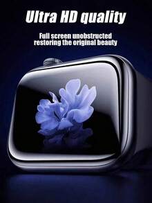 5 Packs HD Composite Ceramic Film Screen Protector For Apple Watch Series 7/6/SE/5/4/8/40mm/41mm/42mm/44mm/45mm/46mm/38mm, Suitable For Watch Ultra 49mm Non-Glass Models - Clear - View 4
