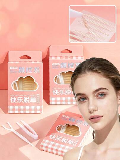 480pcs/120pcs/90pcs Lace Invisible Double Eyelid Tape, Eyelid Tape Natural And Long-Lasting Shaping, Double Eyelid Tape Breathable And Waterproof, Easily Create Natural And Profound Double Eyelids, Comfortable To Wear All Day, Invisible Before Makeup, Made Of Lightweight And Breathable Material, Stays Firmly In Place During Daily Activities. This Double Eyelid Tape Has Reliable Adhesiveness, Waterproof And Sweat-Proof, Comfortable To Wear All Day. Suitable For Sensitive Skin, Comfortable To Use All Day Without Irritation. Suitable For Severe Eyelid Drooping, Single Eyelid, Loose Eyelids, And Will Not Irritate The Skin.