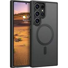 Galaxy A57 A37 A17 A07 A15 A56 A36 A35 A55 A16 S26 Ultra S25 FE S24 S23 S22 Plus S21 系列透明磨砂磁吸防摔保护壳 - 黑色 - 查看 5