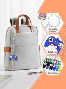 100/50/20/10/1 chiếc Móc khóa hình tay cầm chơi game, quà tặng sinh nhật, đồ trang trí tiệc sinh nhật, quà lưu niệm, 6 màu, móc khóa hình tay cầm chơi game dùng làm quà tặng tiệc game, quà sinh nhật, quà tốt nghiệp, móc khóa, quà tiệc độc thân - Nhiều màu - Xem 2