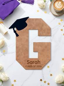 1pc Personalized Wooden Graduation Guestbook/Signature Board, Customizable Text, Class Of 2026, Gift For Men & Women, Graduation Party Decor, Premium Photo Prop - Multicolor - View 21