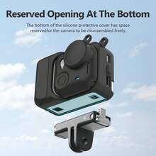 PULUZ 矽膠保護套適用於 Insta360 GO Ultra 行動攝影機 擴充槽、機身與鏡頭保護蓋（顏色：黑色） - 查看 4