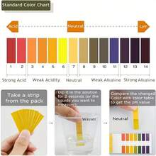 1-14 Fish Tank Aquarium PH Test Strips Acid-Base Detection Paper Suitable For Various Fish Tanks And Aquariums Use - Yellow - View 5