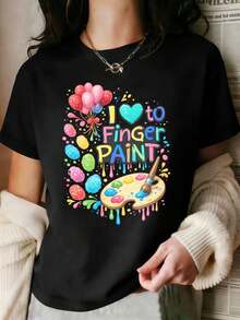 Women T-Shirts - Black - View 2
